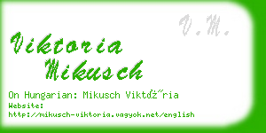 viktoria mikusch business card